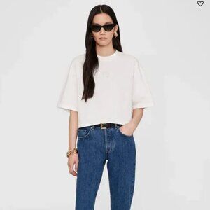 Myers Cropped Tee Framed Monogram